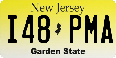NJ license plate I48PMA