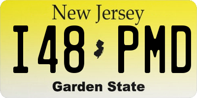 NJ license plate I48PMD