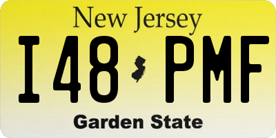 NJ license plate I48PMF