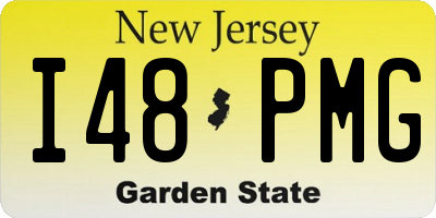 NJ license plate I48PMG