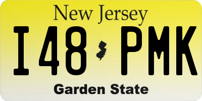 NJ license plate I48PMK