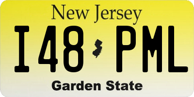 NJ license plate I48PML