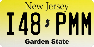 NJ license plate I48PMM