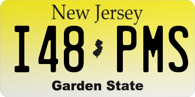 NJ license plate I48PMS