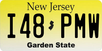 NJ license plate I48PMW