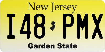 NJ license plate I48PMX