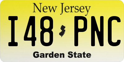 NJ license plate I48PNC