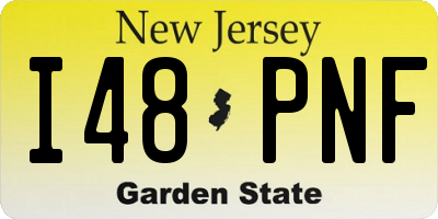 NJ license plate I48PNF