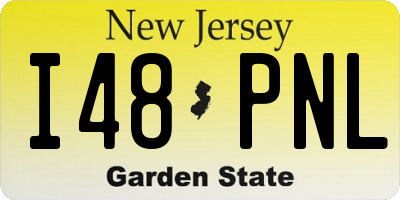 NJ license plate I48PNL