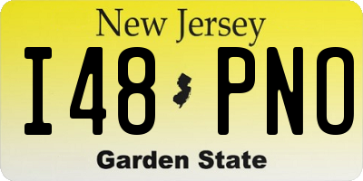 NJ license plate I48PNO