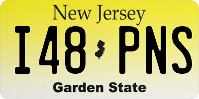 NJ license plate I48PNS