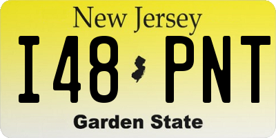 NJ license plate I48PNT