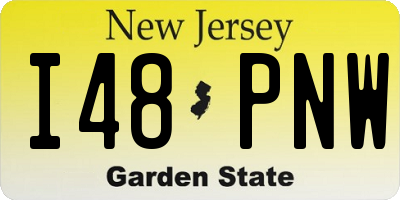 NJ license plate I48PNW