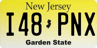 NJ license plate I48PNX