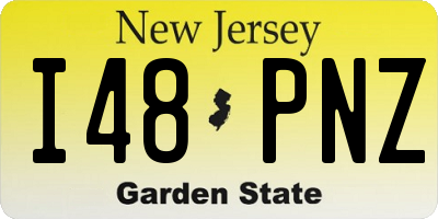 NJ license plate I48PNZ