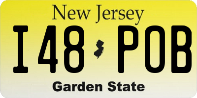 NJ license plate I48POB