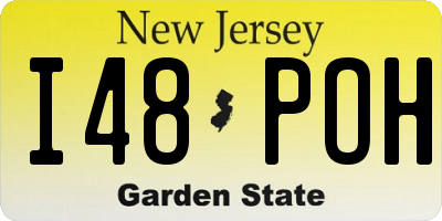 NJ license plate I48POH