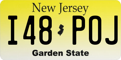 NJ license plate I48POJ