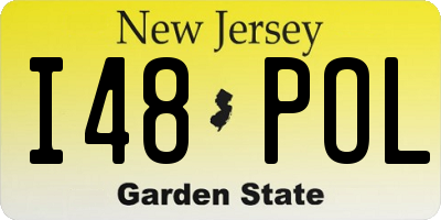 NJ license plate I48POL