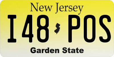 NJ license plate I48POS