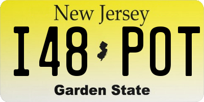 NJ license plate I48POT