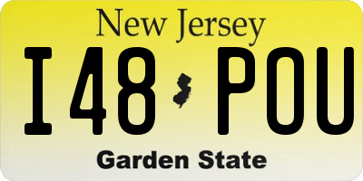 NJ license plate I48POU