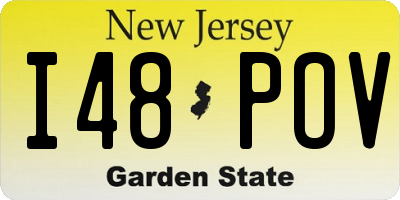NJ license plate I48POV