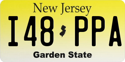NJ license plate I48PPA