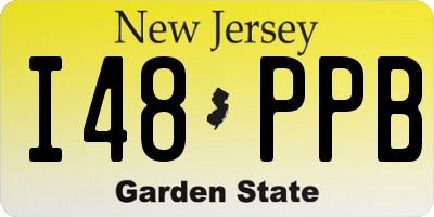 NJ license plate I48PPB