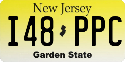NJ license plate I48PPC