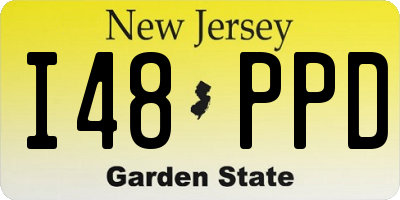 NJ license plate I48PPD