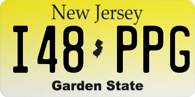 NJ license plate I48PPG