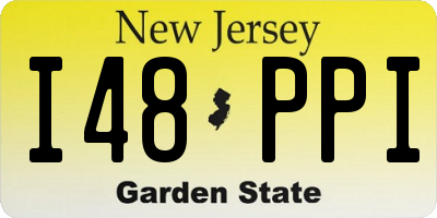 NJ license plate I48PPI