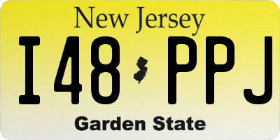 NJ license plate I48PPJ