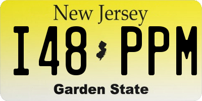NJ license plate I48PPM