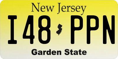 NJ license plate I48PPN