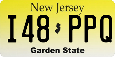 NJ license plate I48PPQ