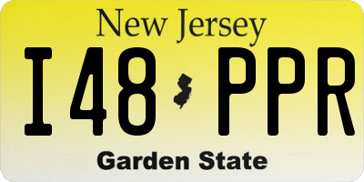 NJ license plate I48PPR