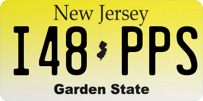 NJ license plate I48PPS