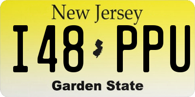NJ license plate I48PPU
