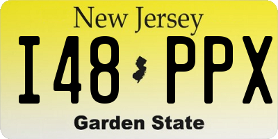 NJ license plate I48PPX