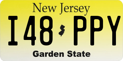 NJ license plate I48PPY