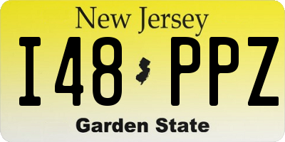 NJ license plate I48PPZ