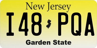NJ license plate I48PQA