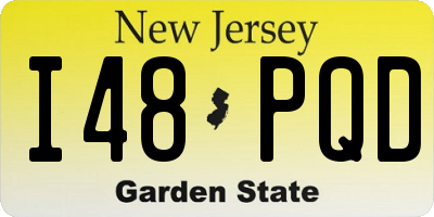 NJ license plate I48PQD