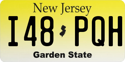 NJ license plate I48PQH