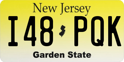 NJ license plate I48PQK