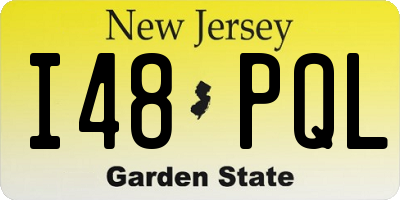 NJ license plate I48PQL