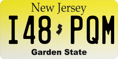 NJ license plate I48PQM