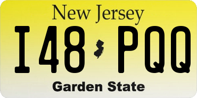 NJ license plate I48PQQ